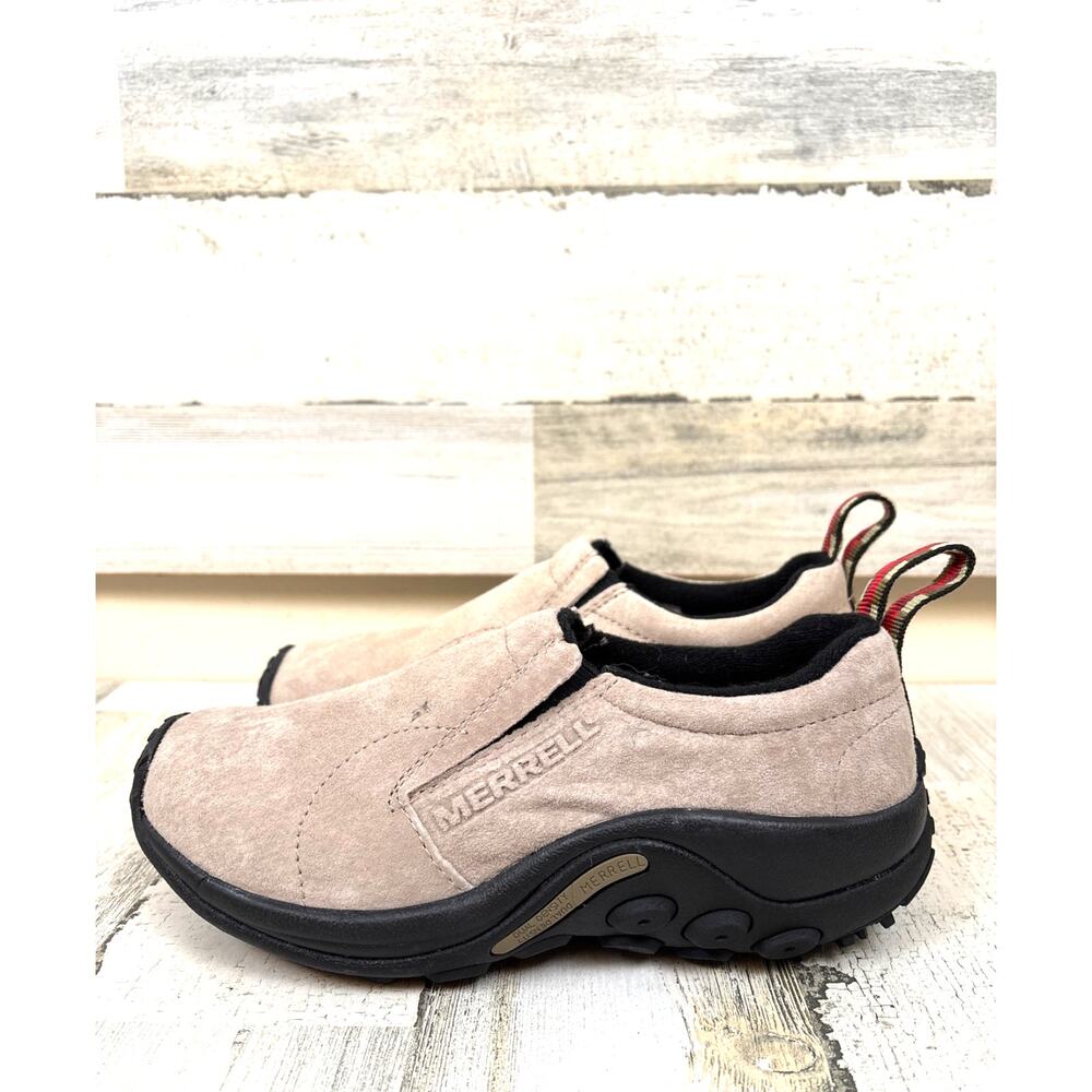 Merrell Jungle Moc Suede Slip On Shoes Womens 6 Tan NEW Comfort Casual Hiking
